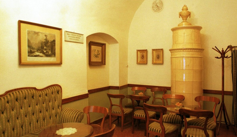 Café Ruszwurm de l'intérieur