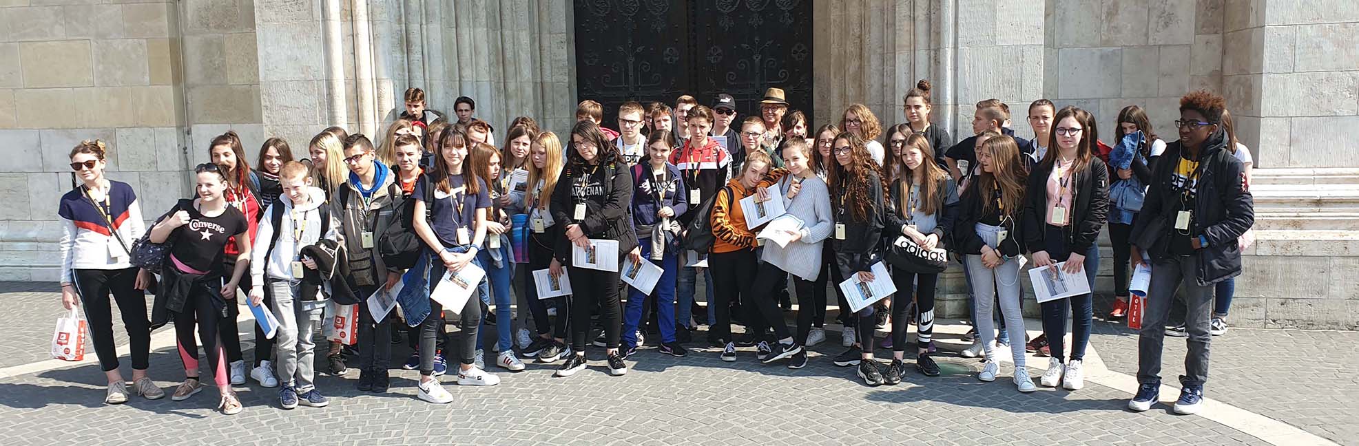 avec 50 élèves du Collège Marie de Luxembourg