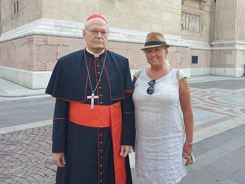 avec Mgr. Péter ERDŐ cardinal de Hongrie